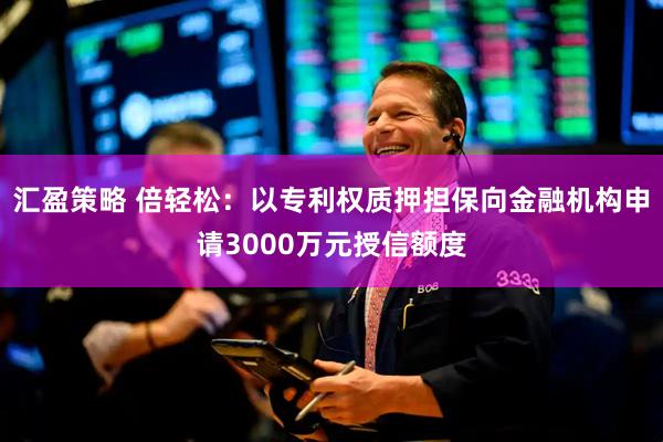 汇盈策略 倍轻松：以专利权质押担保向金融机构申请3000万元授信额度