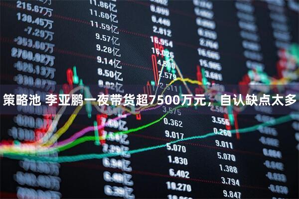 策略池 李亚鹏一夜带货超7500万元，自认缺点太多