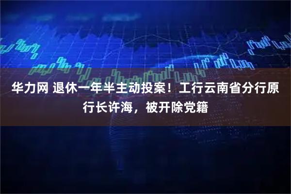 华力网 退休一年半主动投案！工行云南省分行原行长许海，被开除党籍